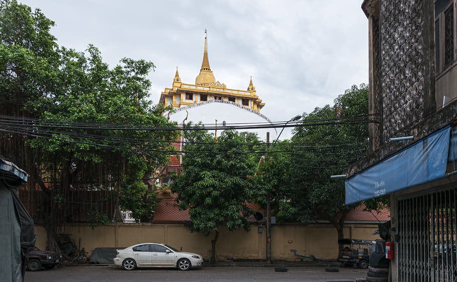 Der Wat Saket (Golden Mount Temple) in Bangkok.