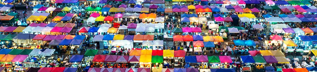 Nachtmärkte in Bangkok