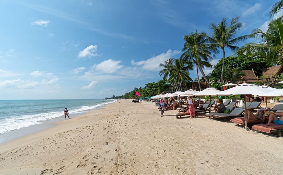 Der beliebte Lamai Beach auf Koh Samui