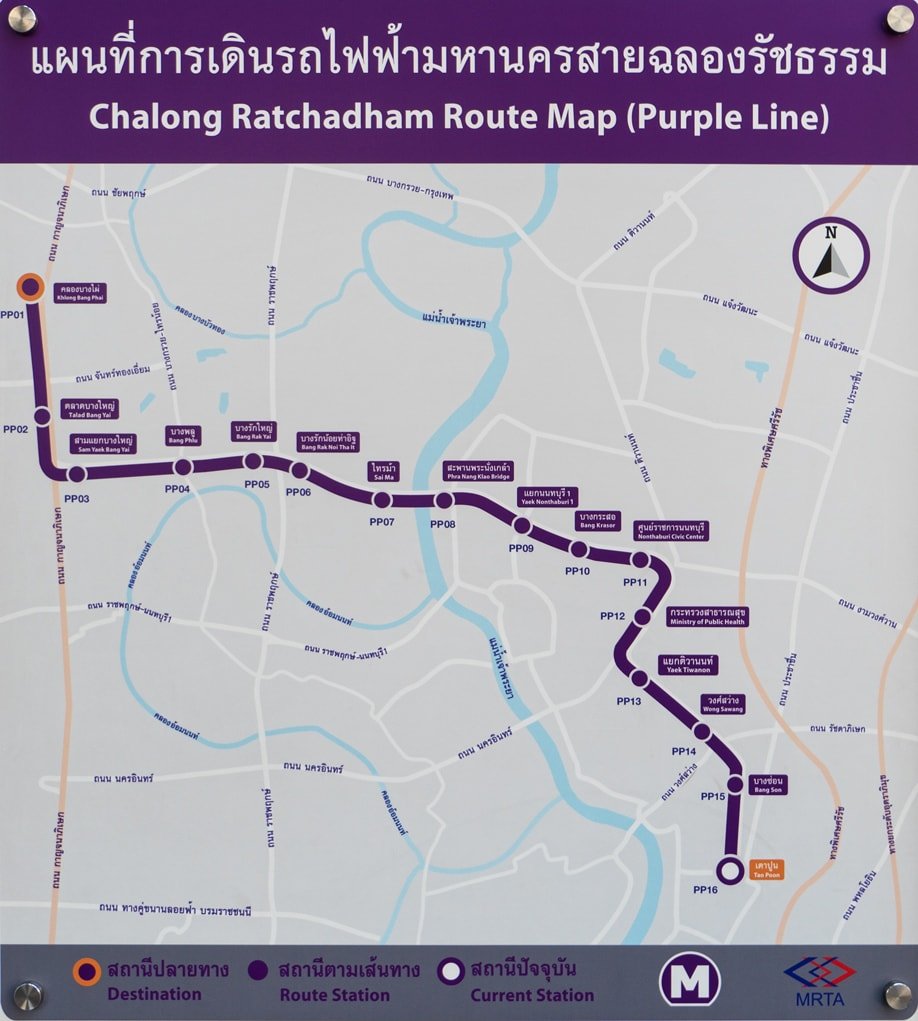 Purple Line Karte