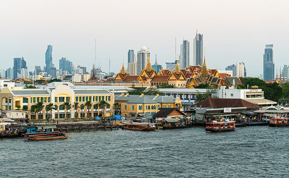 Top Sehenswürdigkeit der Stadt - Der Wat Phra Kaeo in Bangkok.