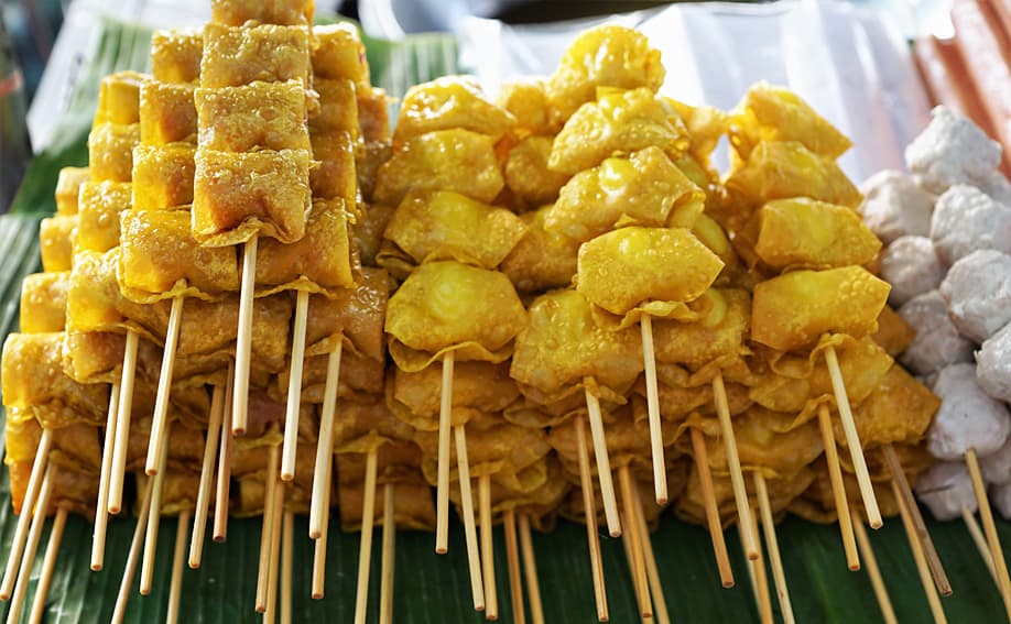 Thailändische Snacks.