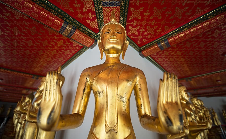 Buddha-Statuen im Wat Pho.