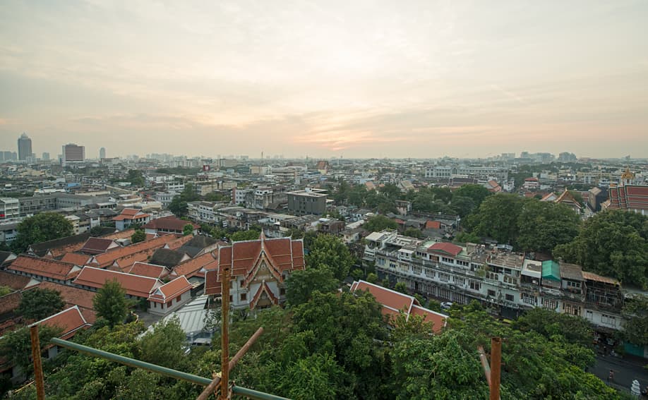 Aussicht vom Golden Mount des Wat Saket.