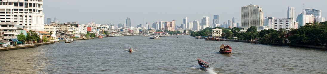 Der Chao Phraya Fluss in Bangkok