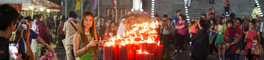 Kerzen am Wat Tramit