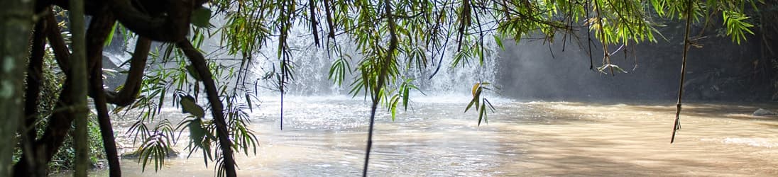 Wasserfall in Nordthailand.