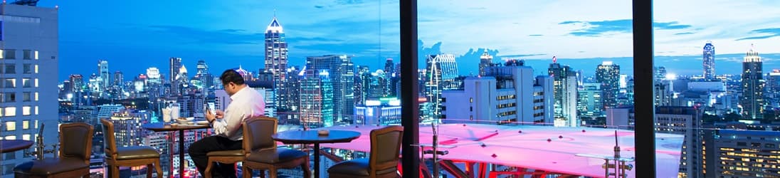 Die besten Rooftop Bars in Bangkok.