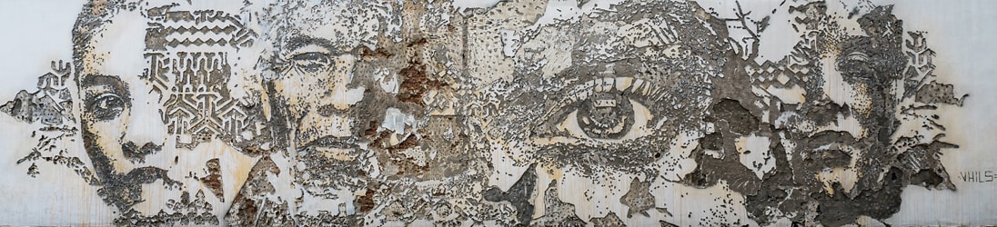 Street Art Bangkok - Scratching the Surface von Alexandre Farto alias VHILS.