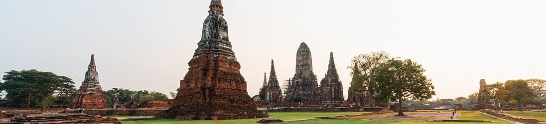 Die Tempel in Ayutthaya.