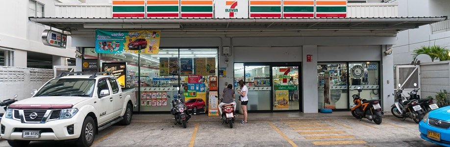 7 Eleven Supermarkt in Bangkok.