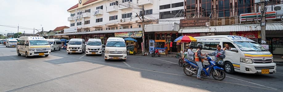 Ayutthaya Minivan Station.