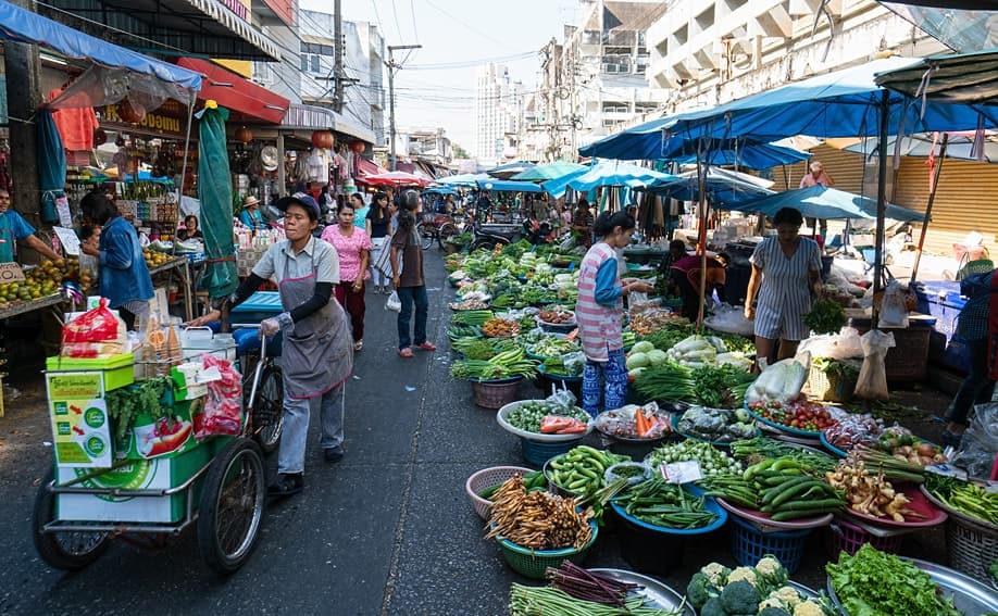 Frischmarkt in Khon Kaen.