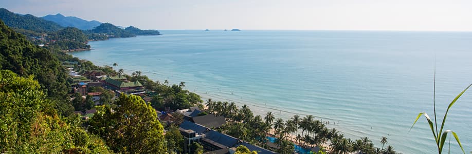 Beliebte Sehenswürdigkeit von Koh Chang - Der White Sand View Point.