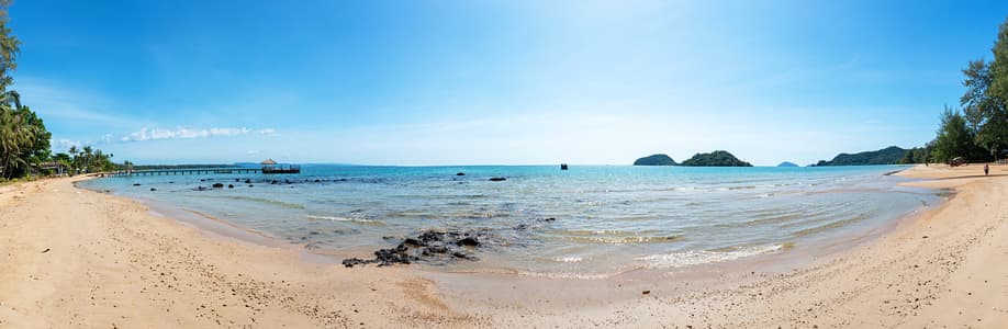 Koh Maks Strände - Westlicher Teil vom White Sand Beach.