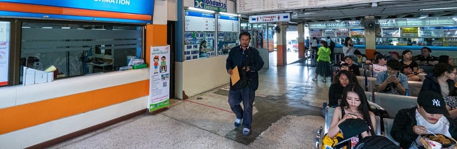 Bangkok Eastern Bus Terminal Ekkamai.