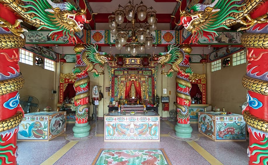 Chinesischer Tempel in Mae Nam.