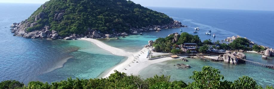 Aussicht vom Koh Nang Yuan Viewpoint.