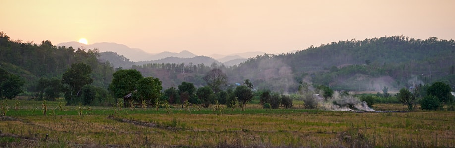 Berglandschaft in Nordthailand.
