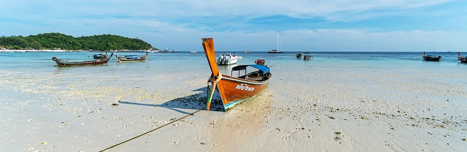 Der Pattaya Strand bei Ebbe.