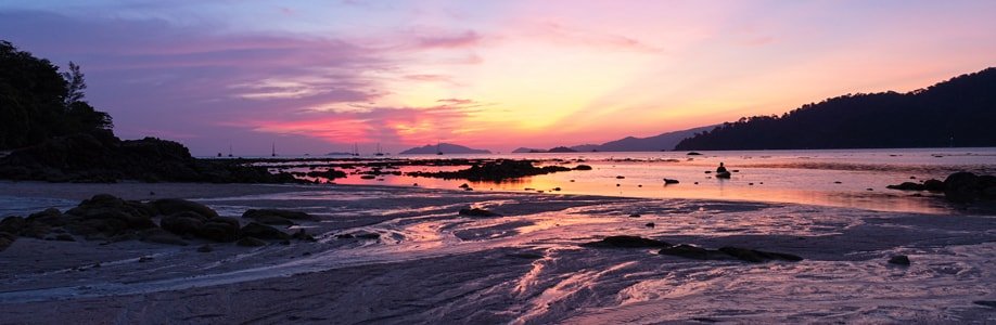 Kurz nach Sonnenuntergang auf Koh Lipe.