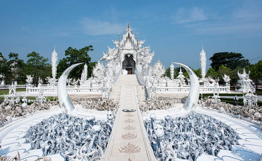 Sehenswürdigkeiten in Chiang Rai - weißer Tempel