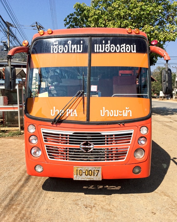 Bus von Mae Hong Son nach Chiang Mai