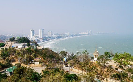 Hua Hin Sehenswürdigkeiten - Blick über den Strand